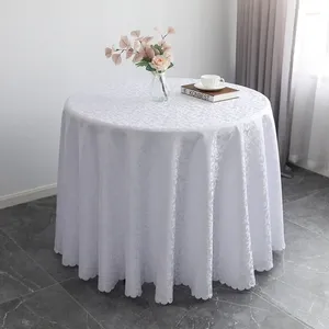 Toalha de mesa redonda 160cm casamento manhã glória impressão impermeável toalha de mesa poliéster jacquard roupas para jantar