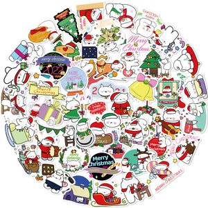 Confezione da 50 adesivi scoiattolo di Natale adesivi in vinile impermeabili per bagagli bottiglia d'acqua laptop auto pianificatore scrapbooking telefono Mac decalcomanie da muro porta