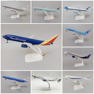 Modello di aereo 20 cm Lega di metallo Air USA Southwest Airlines Boeing 737 B737 Airways Diecast Modello di aereo Canada KLM Aereo RUSSO 231113