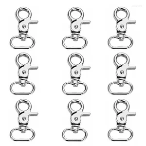 Keychains 20st/set Swivel Keychain Metal llavero smycken Fynd Key Chains Alloy Snap Hook Rotatable Chain