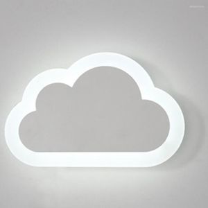 Lampa ścienna Kreatywne światło LED Łatwa instalacja odporna na korozję drobnoziarniste dzieci dzieci w chmurze