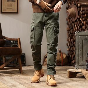 Men's Pants Men Fashion Military Cargo Army Slim Regualr Straight Fit Cotton Multi Color Camouflage Green Yellow Trousers BL7606