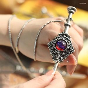 Colares pendentes colar de bruxa mágica feminino feminino blood pacote removível wand cosplay jóias casal amante presente