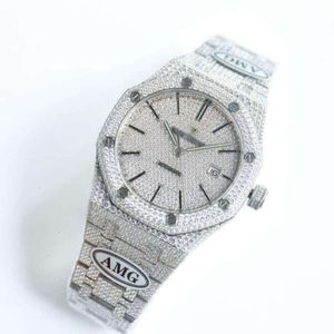 дизайнерские часы Iced Out, мужские часы с бриллиантами, ap menwatch T1W1, автомеханический механизм, UHR, корона, бюст, Montre Royal Reloj