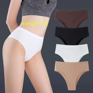 High Waist Cheeky Style Satin Silk Women Seamless Bikini Underwear