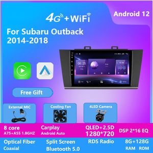 2.5D IPS Ekran Android Video Araba Oynatıcı DVR Navigasyon Subaru Outback 2014-2018 için Dokunmatik Ekran Radyosu