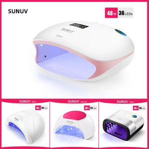 Nail Dryers SUNUV uv nail dryer lamp uv led For Nails Dryer 54W 48W 36W Ice Lamp For Manicure Gel Nail Lamp Drying Lamp For Gel Varnish 230413