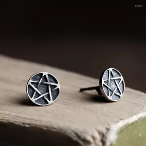 Studörhängen gotisk 925 sterling silver punk kvinnor öron smycken kvinna män kvinnor studsöar fina tillbehör