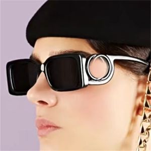 女性用のデザイナーブラックスクエアサングラスヴィンテージ特大サングラスグラスレターインターロックメンズラグジュアリーPC分極眼鏡デザイナーGサングラス付き