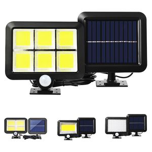 Lâmpadas de parede ao ar livre luz de parede de energia solar, sensor de movimento Luz LED Segurança Night Light Split Painel solar Luz para pátio Deck de garagem Flool leve cobra Spotlight