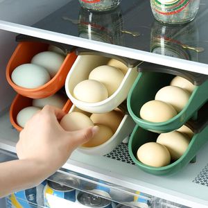 Butelki do przechowywania lodówki pudełko na jajka świeżość szuflady tacki kuchnia może być wielowarstwowym kreskiem z timerem.