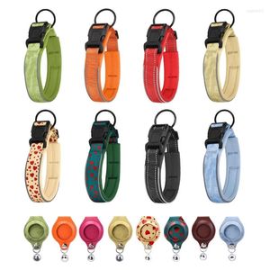 Dog Collars Air Tag Collar Soft Neoprene Padded Pet To All Male Female Dogs