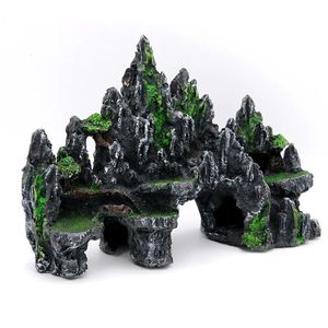 Dekorationer Super Large Size Rockery Aquarium Decorations Fish Tank Landscaping Harts Decorative Rocks 13x4.7x9 Inch 231113