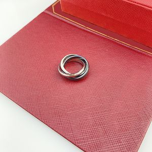 Quality Trinity Ring Three-Color Ring Fashion Trend Stainless Steel Titanium Steel Factory Wholesale