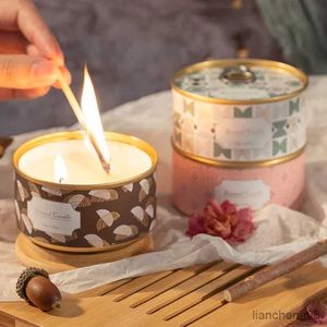 촛불 창조적 인 복고풍 향기 양초 향기 식물 왁스 침실 내부 장식 장식품 연기가없는 수제 꽃 양초
