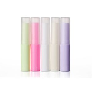 24Pcs 4g Empty Lipstick Lip Balm Tube Container Holder Lip Gloss Case Tube Bottle for DIY Rice White