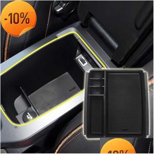 Altri accessori interni Commercio all'ingrosso Car Center Console bracciolo portaoggetti scatola organizer vassoio per Voo V40 V40Cc 2013 2014 accesso interno Dh5Ea