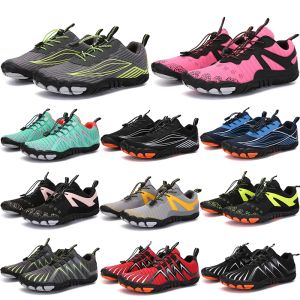 2021 Four Seasons Five Fingers Sports shoes Mountaineering Net Extreme Simple Running, Cycling, Hiking, green pink black Rock Climbing 35-45 twenty two