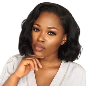 Transparent Lace Front Wigs Bob Straight Frontal Wig Remy Brazilian Loose Deep Water Human Hair Wigs