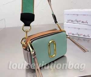 The Snapshot Kleine Tasche im Kamera-Stil, Leder, Designer-Taschen, Dual-Top-Reißverschluss, Umhängetasche, Damen, abnehmbarer und verstellbarer Gurtband, Umhängetasche, Geldbörsen 103876