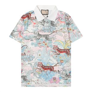 New Fashion London England Polos Shirts Mens 디자이너 폴로 셔츠 하이 스트리트 자수 인쇄 티셔츠 남자 여름 면화 캐주얼 티셔츠 Q36