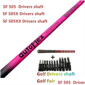 Drivrutiner Golf Shaft Flex Driver SF505/SF505X/SF505XX flexgrafit trä montering hylsa och grepp droppleverans Sport utomhus golf golf gol dh6j2