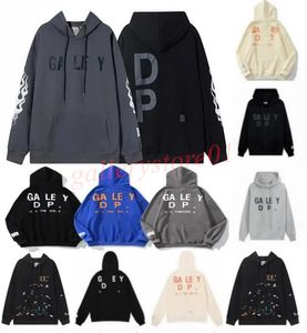 Kış Erkek Hoodies Sweatshirts Hoodie Tasarımcı Galerileri Bölümleri Gary Boyalı Grafiti Kullanılmış Mektuplar Baskılı Gevşek Moda Erkek ve Kadın Hoodies 3A