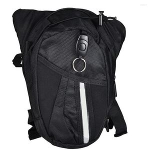 Marsupi Uomo Outdoor Nylon Poliestere Nero Drop Leg Bag Borsa a tracolla Marsupio sul petto