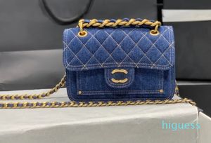 2023 bolsa de ombro designer tofu sacos feminino corrente bolsa de ombro retro carteiro boca capa sacos crossbody bolsa marca francesa moda aba clássico denim impressão