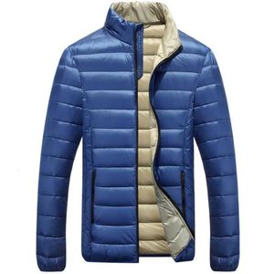 Homens para baixo parkas pato para baixo jaqueta masculina outono inverno casual ultraleve s leve casacos outwear casaco 231113