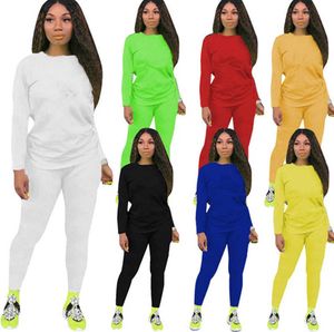 Tute da donna Set da 2 pezzi Tute casual Tuta da jogger Felpe con cappuccio a maniche lunghe + leggings Abiti stampati Primavera Autunno Abbigliamento invernale Abbigliamento sportivo 3613