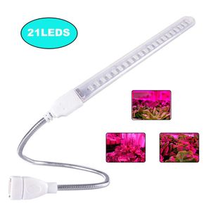 Grow Lights USB 5V LED -tillväxtlampa Fullt växt Tillväxt Ljus inomhus Växtlampa Blommaplantor växthus Fitolampy P230413