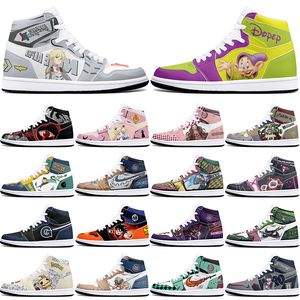 Classici fai-da-te scarpe personalizzate scarpe da basket sportive 1s uomo donna antiscivolo anime cool moda personalizzata figura sneakers 0001SWW1