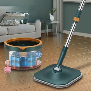 MOPS MOPS CHOLESS MOPS com baldes MOPS seco e esfregões úmidos Use esfregões para limpar os pisos sem atraso Ferramentas de limpeza domésticas Microfiber MOP PADS MOPS PLANO 230412