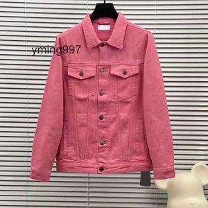 Si balencaigaly balencigaly Donna Classico Uomo Giacche di jeans Cappotto da uomo Stilista Streetwear Giacca da donna con risvolto con scritta Jeans Giacca Autunno Inverno