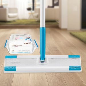 モップアイリデンフロアワイプは、帯状疱疹と補強された木製の床230412を洗浄するための25の乾燥した床ワイプを備えた使い捨てのダストプルーフフラットモップです