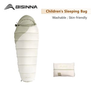 Schlafsäcke BISINNA Kinder Cartoon Decke Camping Schlafsack für Kindergeburtstagsgeschenke Dicke 1PC Tagesdecke auf dem Bett Tiere schlafen 231113