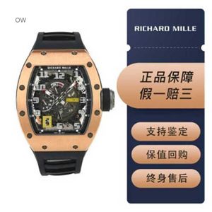 Richarmill Orologio meccanico automatico Orologi da polso svizzeri Orologi con movimento RM030 Orologio da uomo in oro rosa per il tempo libero, affari, sport, macchinari, orologio WN-Q39T