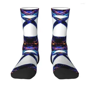 Men's Socks Neon Bright Colorful Xbox Logo Gamer Art Dress Mens Womens Warm Funny Novelty Crew