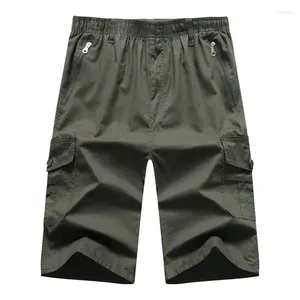 Men's Shorts Summer Cropped Pants Middle-aged Pure Cotton Loose Fitting Casual For And Elderly People