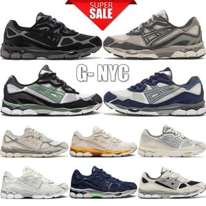2024 Top Gel NYC Marathon Running Shoes 2023 Designer Oatmeal Concrete Navy Steel Obsidian Grey Cream White Black Ivy Outdoor Trail Sneakers Size 36-45ssss
