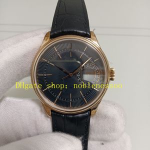 Foto real masculina automática assistir para a pulseira masculina de 39mm de guilloche preto 18k de ouro rosa Everose, 50515 gmf cal.3165 MOVIMENTO RELÓGIOS MECÂNICOS