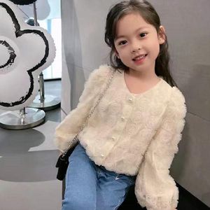 Spring Kids Girl Floret Casaco Autumn Jacket para crianças camadas de roupas de vento ativo Roupas de bebê roupas de roupas de meninas A001