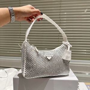 Torebki 23SS dla kobiet luksusowe projektanci małe totes torebki torebki szewder crossbody torebka torebka torebka z kryształową dekoracją 23 cm