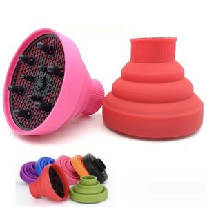 Strumento per parrucchiere Nero Rosa Universale Silicone Asciugacapelli Copertura per diffusore Asciugacapelli a dispersione regolabile resistente alla temperatura 231113