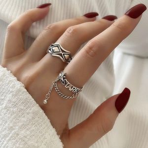 Rings de classe Rings Designer Ring Luxury Rings For Women Classic Casal Rings Retro Made Wind Star Tassel Ring Moda Versátil Jóias Valentine Day Holiday Gift 01