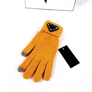 Vinterdesignhandskar och höstens beröringshandskar av hög kvalitet sammet varma stickade handskar