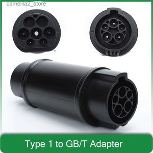 Acessórios para veículos elétricos EVSE J1772 Tipo 1 para adaptador gbt BYD veículo elétrico 7kw 16A 32A EV carregador conector de carregamento conversor de acessórios para carro Q231113