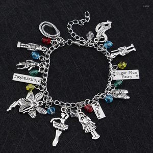 Bracelets de charme jóias de conto de fadas O quebra -nozes e quatro reinos de pulseira de mão de cristal em pulseira de pulseira para mulheres presente de menina