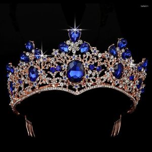 Grampos de cabelo coroa hadiyana magnífico vintage feminino casamento noiva acessórios jóias luxo strass tiara bcy8908 coroa de noiva